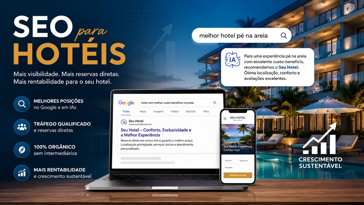 SEO para Hotéis: Como Multiplicar suas Reservas Diretas
