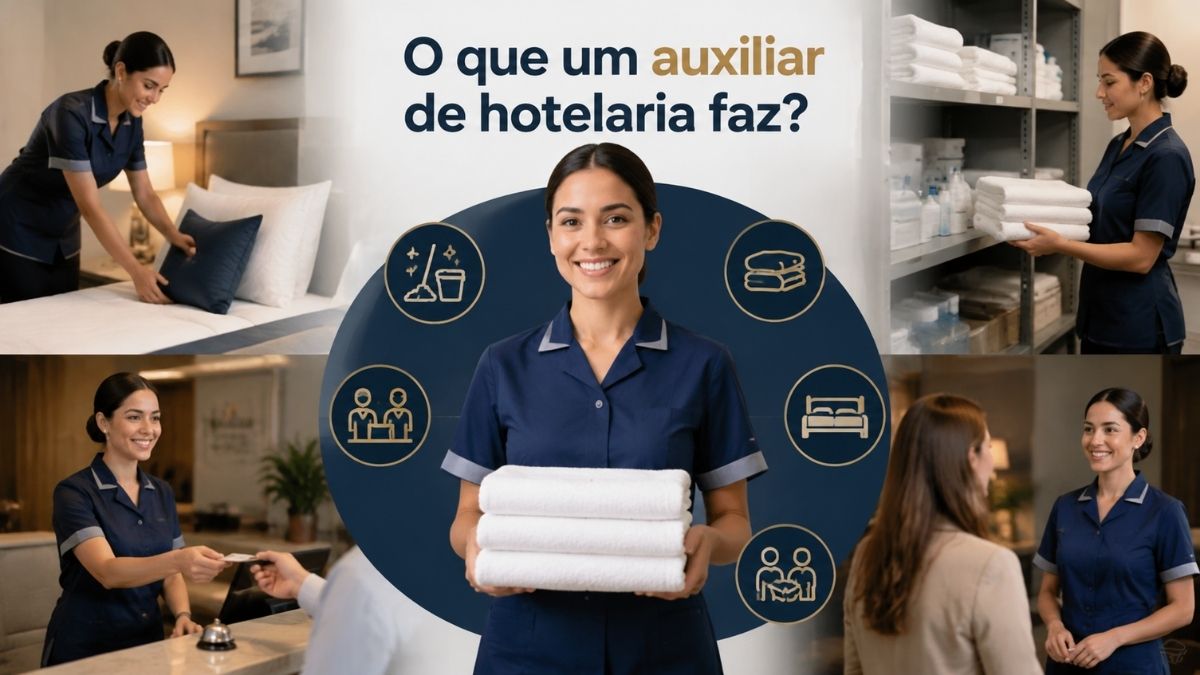 O que um auxiliar de hotelaria faz?